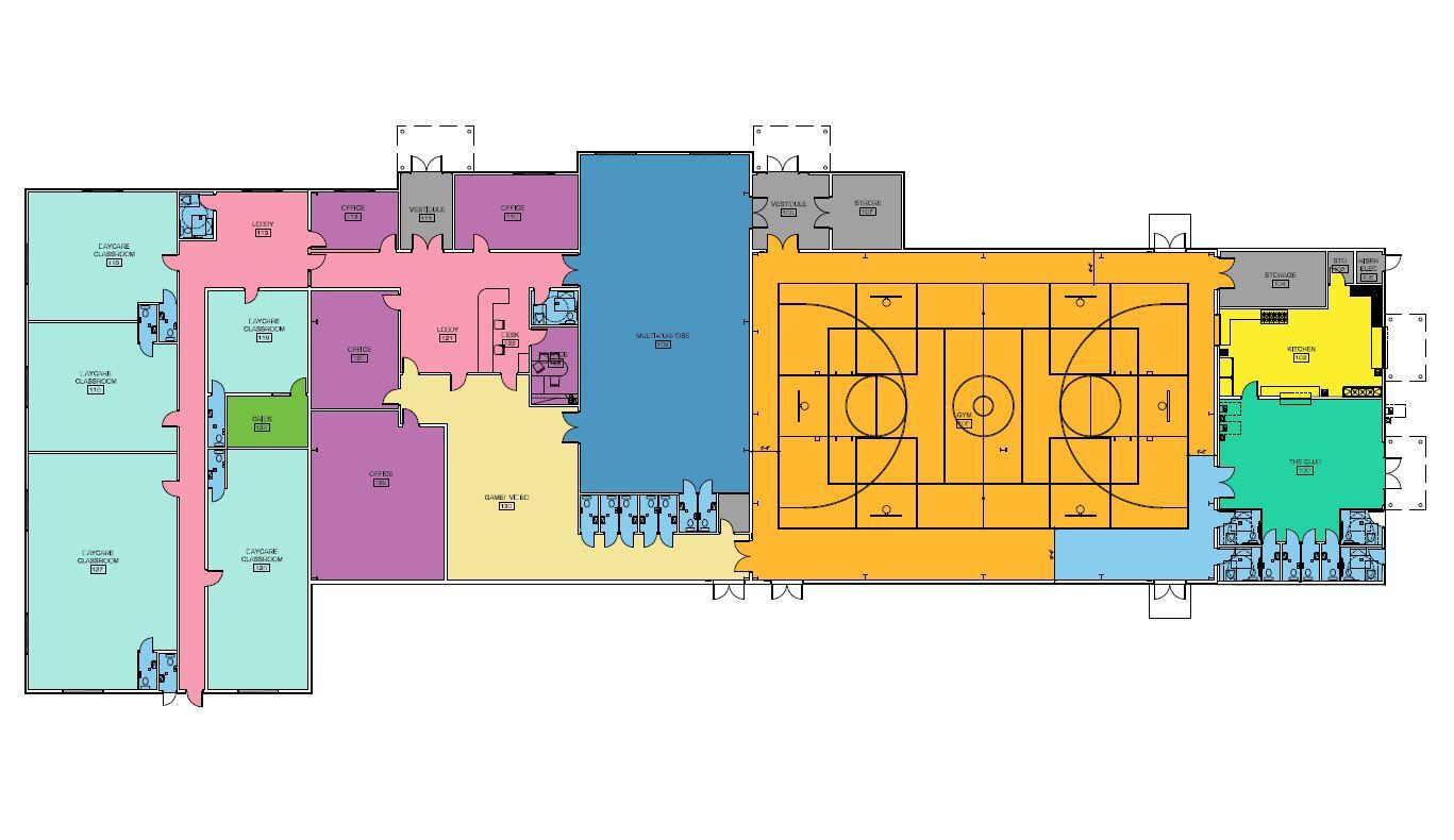 Spring Creek Boys and Girls Club floor plan